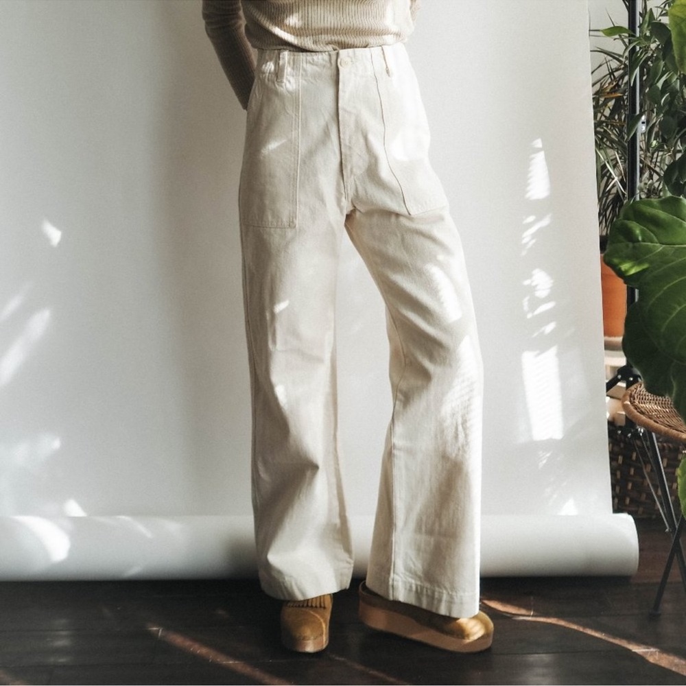 Esby Finch Pants in Natural Cotton